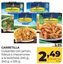 Alimerka Carretilla guisantes con jamón, fideuá o macarrones a la boloñesa oferta