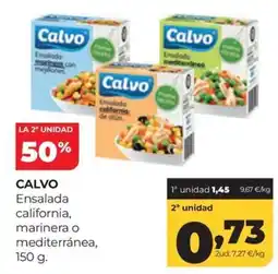 Alimerka Calvo Ensalada california, marinera o mediterránea oferta