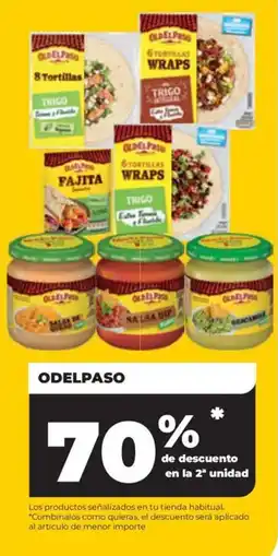 Alimerka OdelPaso tortillas wraps fajita salsa dip guacamole oferta