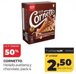 Alimerka Cornetto - helado avellana y chocolate oferta