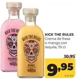 Alimerka Kick the Rules crema de fresa o mango con tequila oferta