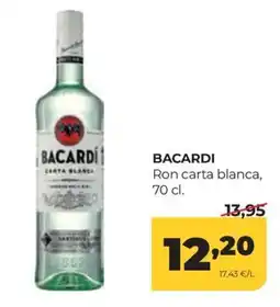 Alimerka Bacardi ron carta blanca oferta