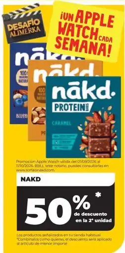 Alimerka Nakd protein bar caramel oferta