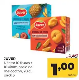 Alimerka Juver Néctar 10 frutas o de melocotón oferta