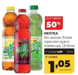 Alimerka Nestea sin azúcar, frutos rojos con açaí o maracuyá oferta