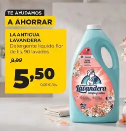 Alimerka La antigua lavandera detergente liquido flor de lis oferta
