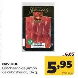 Alimerka Navidul - loncheado de jamon de cebo iberico oferta