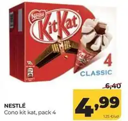 Alimerka Nestlé - cono kit kat oferta