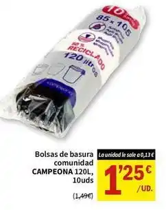SPAR Campeón - bolsas de basura comunidad oferta