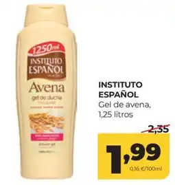 Alimerka Instituto Español gel de ducha avena oferta