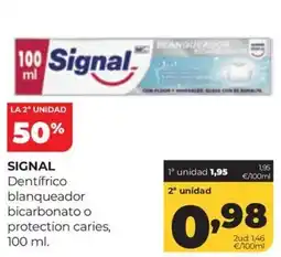 Alimerka Signal dentífrico blanqueador bicarbonato o protection caries oferta