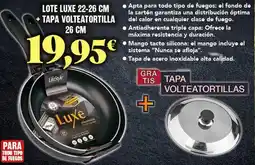 Gadis Luxe - lote 22-26 cm + tapa volteatorilla 26 cm oferta