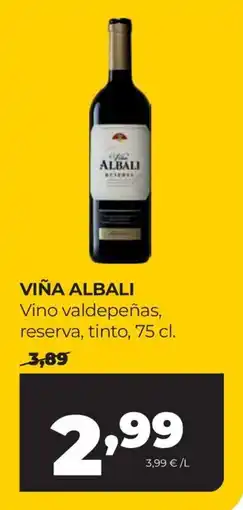 Alimerka Viña Albali vino valdepeñas reserva tinto oferta