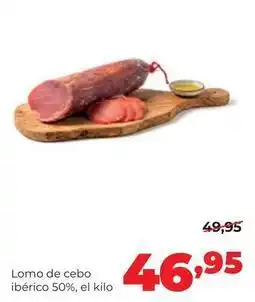 Alimerka Lomo de cebo iberico 50% oferta