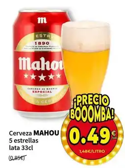 SPAR Mahou - cerveza 5 estrellas oferta