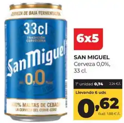 Alimerka San Miguel Cerveza 0,0% oferta