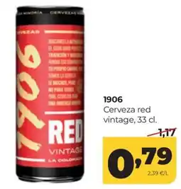 Alimerka 1906 cerveza red vintage oferta