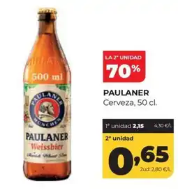 Alimerka Paulaner cerveza oferta