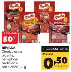 Alimerka Revilla - chorizo extra picante, pamplona, tradicion o salchichon oferta