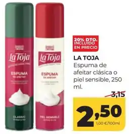 Alimerka La Toja espuma de afeitar oferta