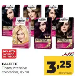 Alimerka Palette tintes intensive coloration oferta