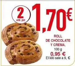 Masymas Roll de chocolate y crema oferta