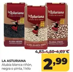 Alimerka La Asturiana alubia blanca riñón, negra o pinta oferta