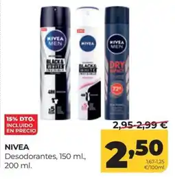 Alimerka NIVEA Desodorantes oferta