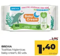 Alimerka Brevia toallitas higienicas baby cream oferta