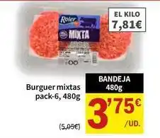 SPAR Roler - burguer mixtas oferta