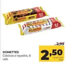 Alimerka Donettes - clásicos o rayados oferta