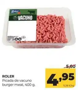 Alimerka Roler - picada de vacuno burger meat oferta