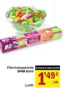 SPAR Spar - film transparente oferta
