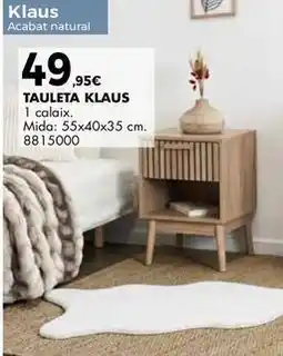 Fes Més Klaus - tauleta klaus oferta