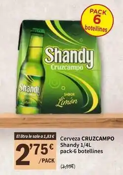 SPAR Cruzcampo - cerveza shandy oferta