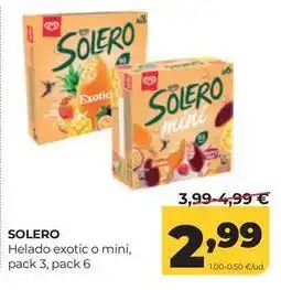 Alimerka Solar viejo - helado exotic o mini oferta