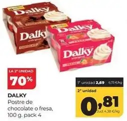 Alimerka Dalky - postre de chocolate o fresa oferta
