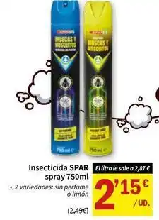 SPAR Spar - insecticida spray oferta
