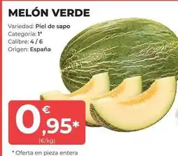 SPAR Gran Canaria Origen - melón verde oferta