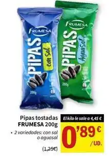 SPAR Frumesa - pipas tostadas oferta