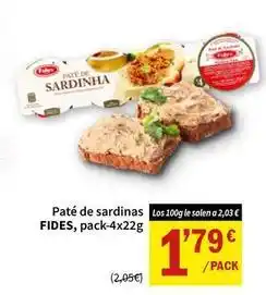 SPAR Pate de sardinas oferta