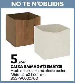 Fes Més Pedra - caixa emmagatzematge oferta