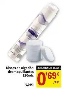 SPAR Discos de algodón desmaquillantes oferta