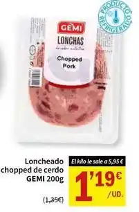 SPAR Gemi - loncheado chopped de cerdo oferta