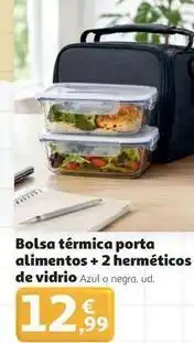 Alcampo Bolsa termica porta alimentos + herméticos de vidrio oferta