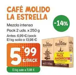 AhorraMas La estrella - cafe molido oferta