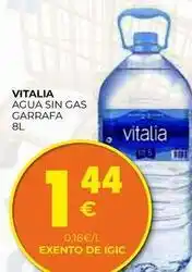 CashDiplo Vitalia - agua sin gas garrafa oferta