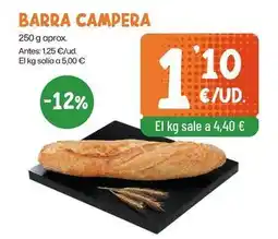 AhorraMas Barra campera oferta