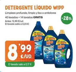 AhorraMas Wipp - detergente liquido oferta