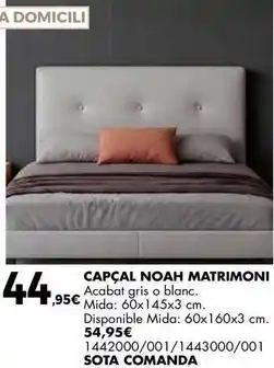 Fes Més Capçal noah matrimoni oferta